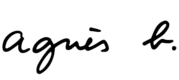Logo Agnès b. - client LOI Confection